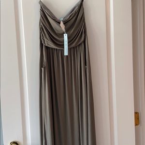 Strapless all stretch maxi dress